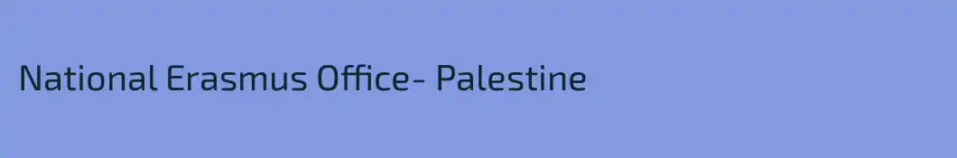 National Erasmus Office- Palestine